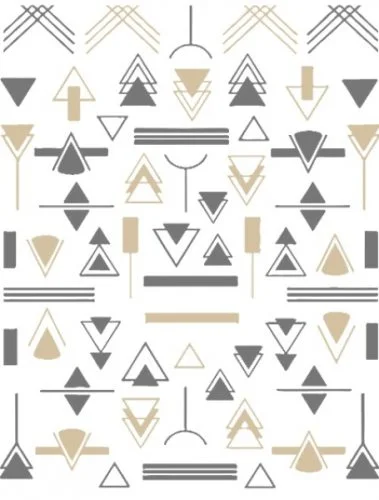 Nagelsticker - Aufkleber selbstklebend - Nail Sticker - gold Geometrisch Dreieck Linien